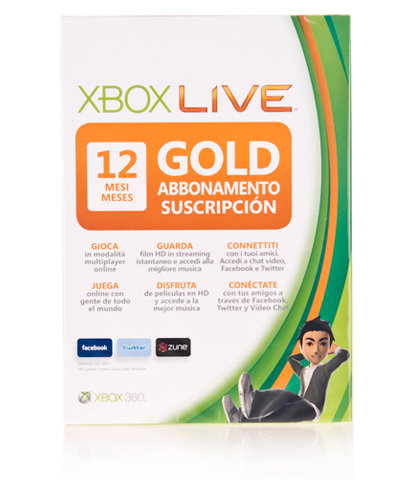 Tarjeta Xbox Live 12 Meses Xbox 360
